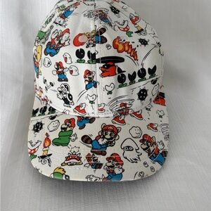 Super Mario Bros 2009 Nintendo A-Flex All Over Print Hat (B148)